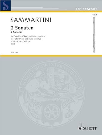 SAMMARTINI G. - SONATAS OP.2 Nº 4 Y Nº 6 (2) FLAUTA Y PIANO
