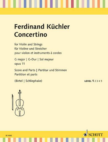KÜCHLER F. - CONCERTINO SOL M OP.11- general y partes