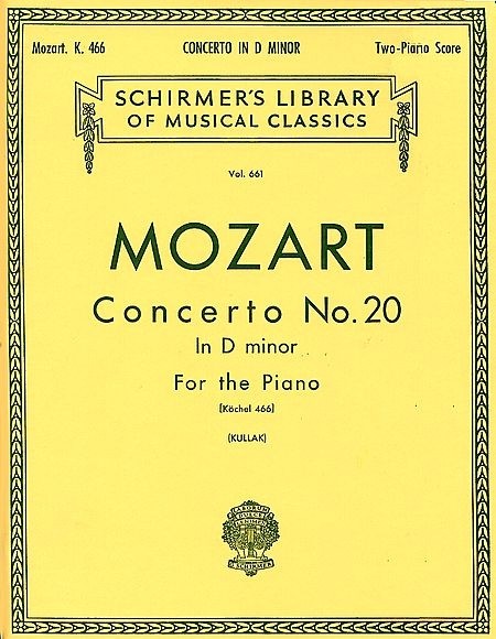 MOZART W.A. - CONCIERTO Nº20 RE m CON CADENCIAS - KV.466