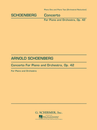 SCHOENBERG A. - CONCIERTO - OP.42