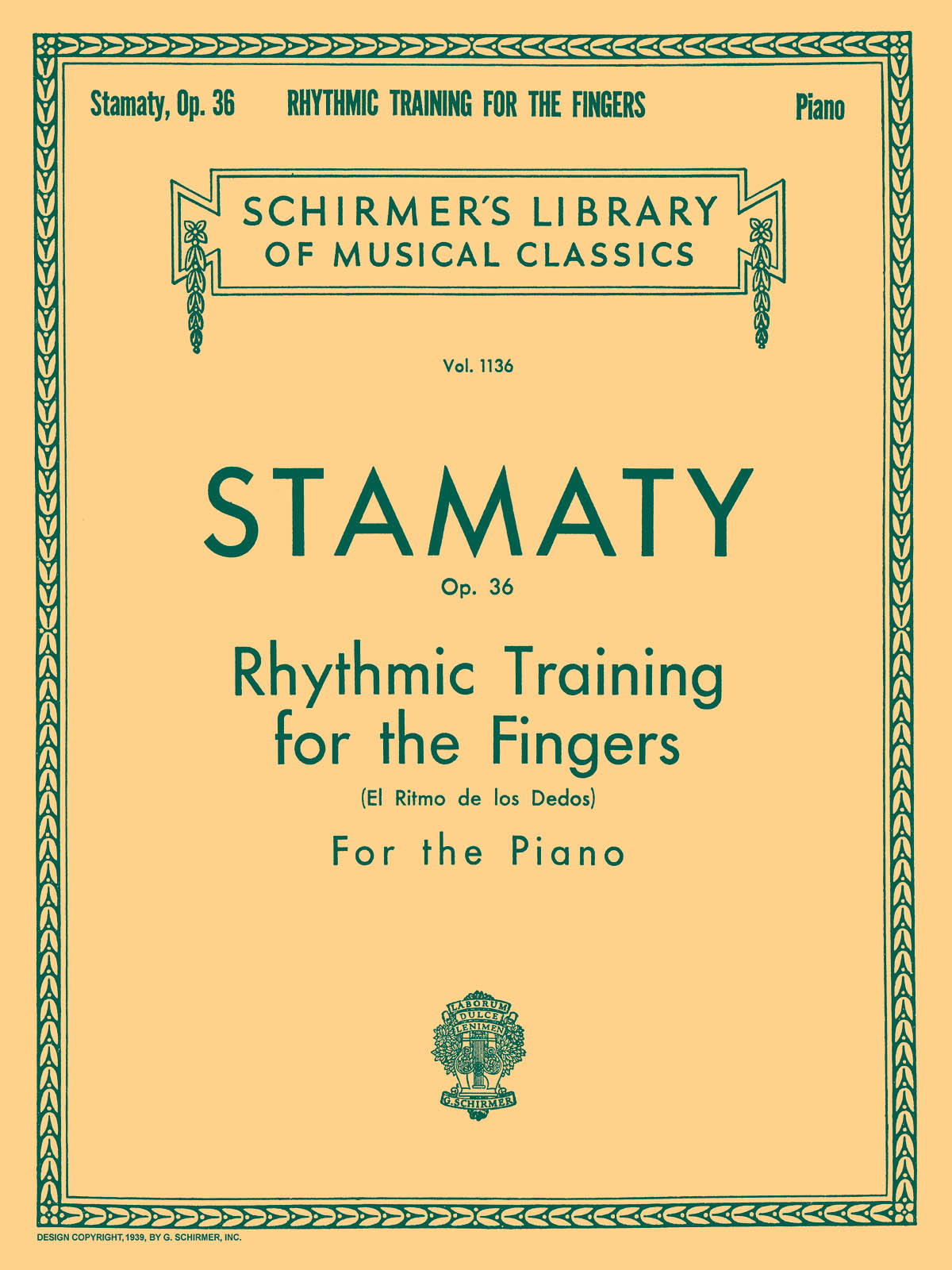 STAMATY C. - RITMO DE LOS DEDOS - OP.36