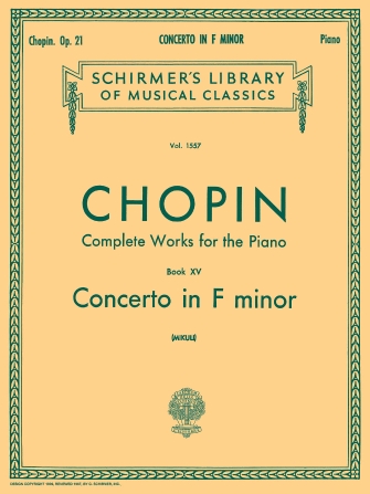CHOPIN F. - CONCIERTO Nº2 FA m - OP.21