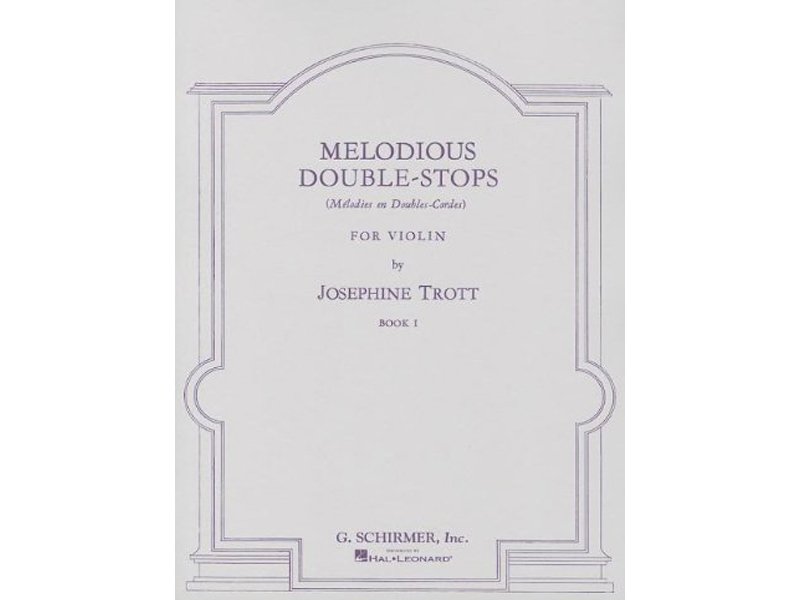 TROTT J. - MELODIAS DOBLES CUERDAS V.1 -(VIOLIN)