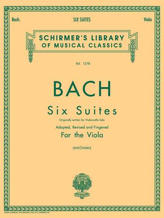 BACH J.S. - SUITES (6) DE CELLO TRANSCRITAS VIOLA - BWV.1007-1012