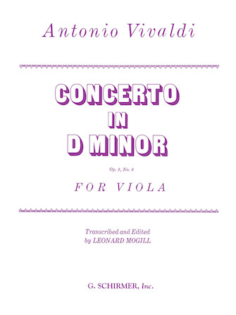 VIVALDI A. - CONCIERTO RE m OP.3 Nº6 - RV.356