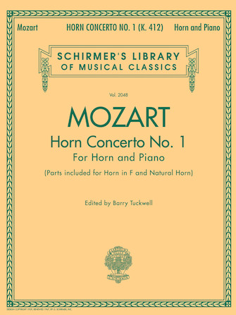 MOZART W.A. - CONCIERTO Nº1 - KV.412 (TROMPA/P)