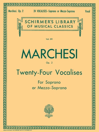 MARCHESI S. - VOCALIZACIONES (24) (S/MSP -) OP.2