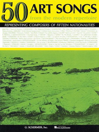 ALBUM - ART SONGS FROM THE MODERN REPERTOIRE (50) -