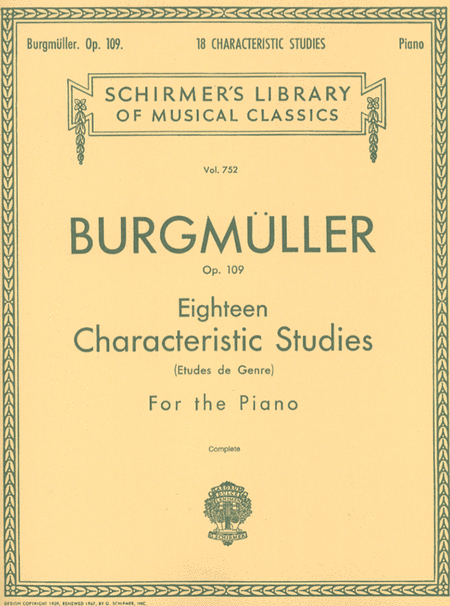 BURGMULLER F. - ESTUDIOS (18) - OP.109