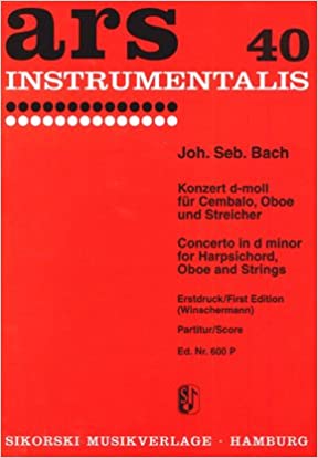 BACH J. S. - CONCIERTO REm BWV 1059 SET PARTES
