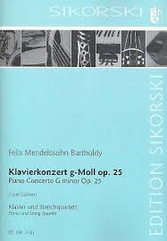 MENDELSSOHN F. - CONCIERTO PIANO SOLm op. 25 -(ARR. CUERTETO CUERDA )