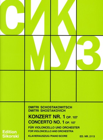 SHOSTAKOVICH D. - CONCIERTO Nº1 - OP.107 VIOLONCHELO