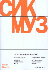 GOEDICKE A. - CONCIERTO OP.40 TROMPA