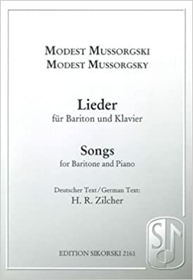 MUSSORGSKI M. - LIEDER PARA BARITONO