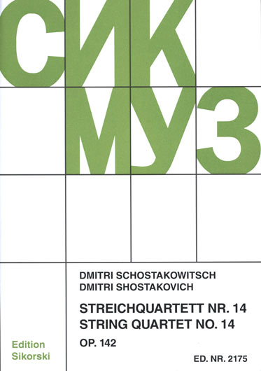 SHOSTAKOVICH D. - CUARTETO CUERDA Nº 14 OP.142 (PARTES)