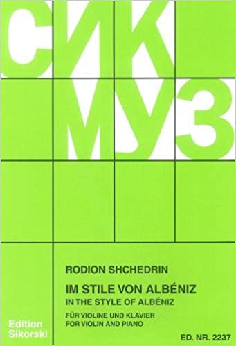 SHCHEDRIN R. - AL ESTILO DE ALBENIZ