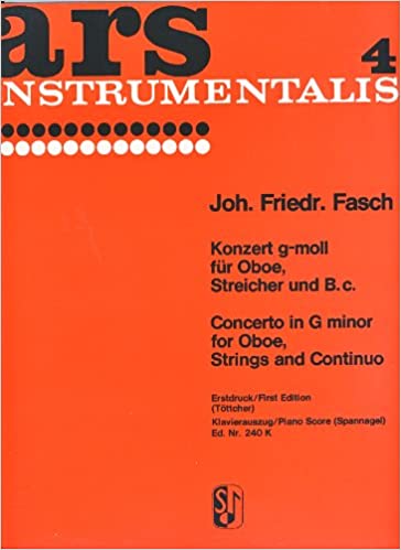 FASCH J.F. - CONCIERTO SOL m -