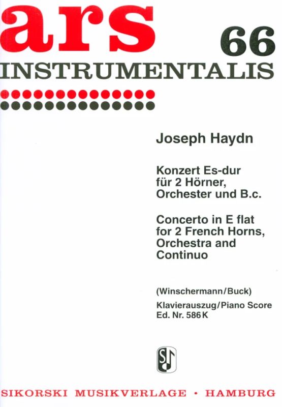 HAYDN J. - CONCIERTO MIb M - 2TROMPAS Y PIANO -
