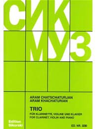 KACHATURIAN A. - TRIO (1932) CLARINET VIOLIN Y PIANO - OP.1