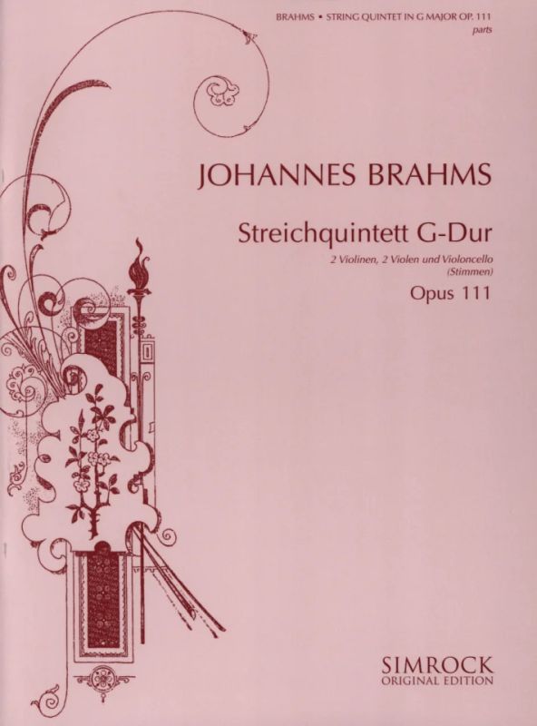 BRAHMS J. - QUINTETO Nº2 SOL M (PT)  2V/2VA/VC - OP.111