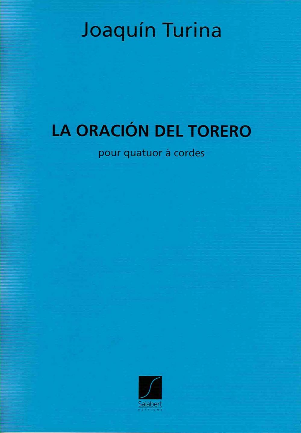 TURINA J. - ORACION DEL TORERO PARTITURA