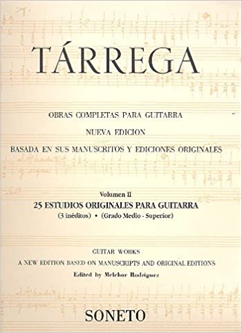 TARREGA F. - OBRA COMPLETA V.2 (25 ESTUDIOS) URTEXT -
