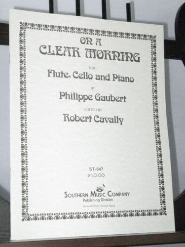 GAUBERT P. - EN UNA MAÑANA CLARA (FLAUTA VIOLONCELLO Y PIANO)