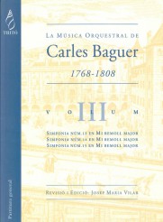 BAGUER C. - MUSICA ORQUESTAL V.III - SINFONIAS 13.14 Y 15
