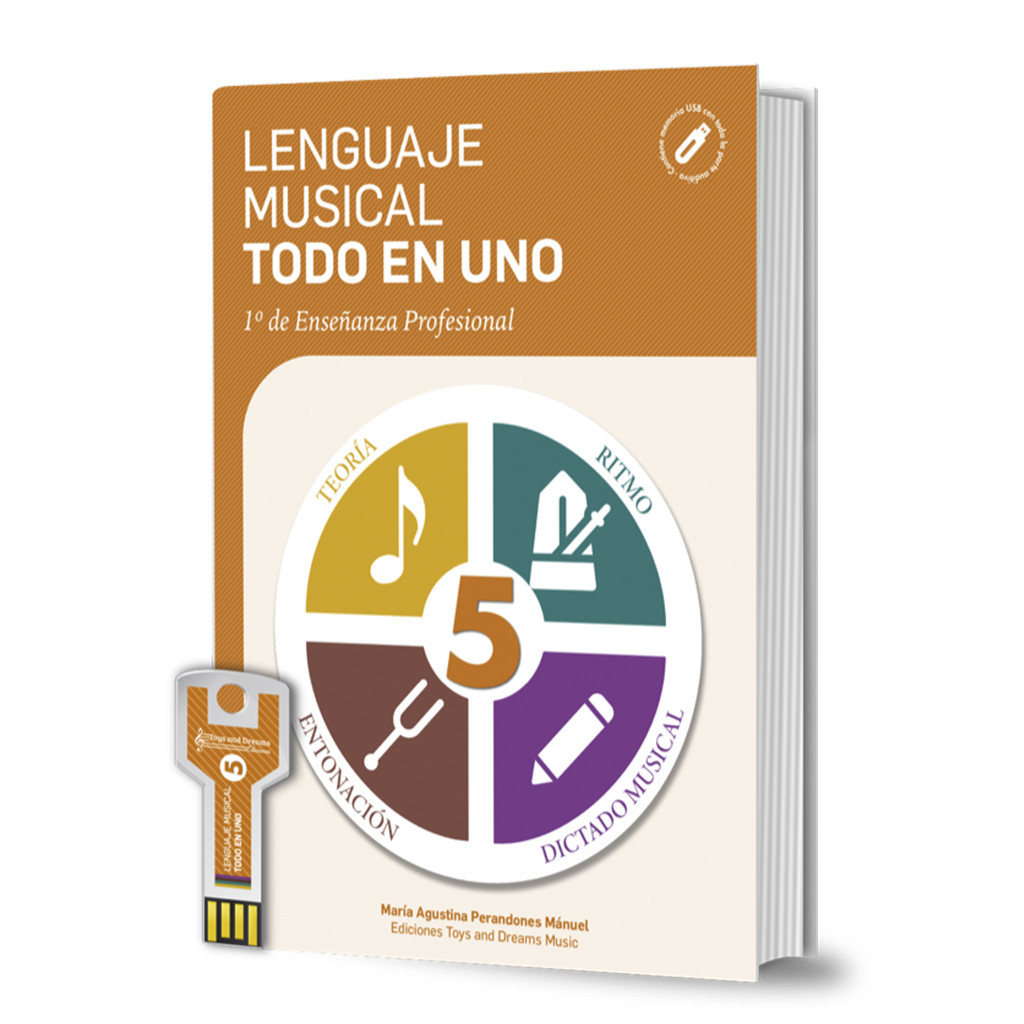 PERANDONES M.A - LENGUAJE MUSICAL TODO EN UNO V.5 +MEMORIA USB (1º PROFESIONAL)
