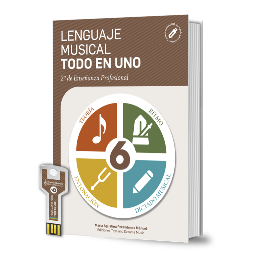 PERANDONES M.A - LENGUAJE MUSICAL TODO EN UNO V.6 +MEMORIA USB (2º PROFESIONAL)