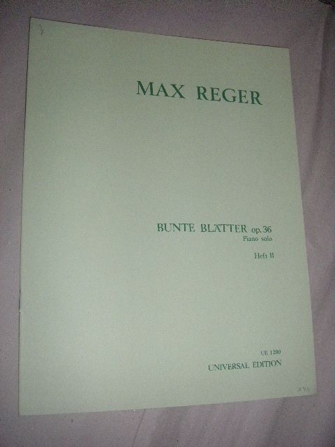 REGER M. - HUMORESCAS (5) OP.20