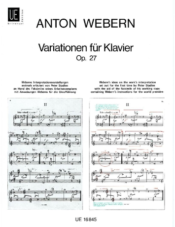 Webern -Variationen op.27 (Piano)