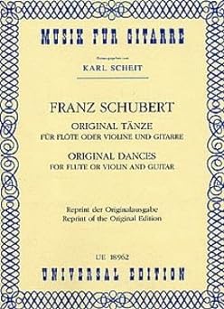SCHUBERT F. - DANZAS ORIGINALES PARA FLAUTA O VIOLIN Y GUITARRA