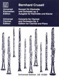 CRUSELL B.H. - CONCIERTO  - OP.5 (CL/P)