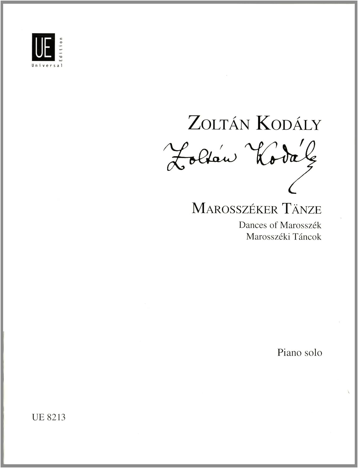KODALY Z. - DANZAS DE MAROSSZEK -