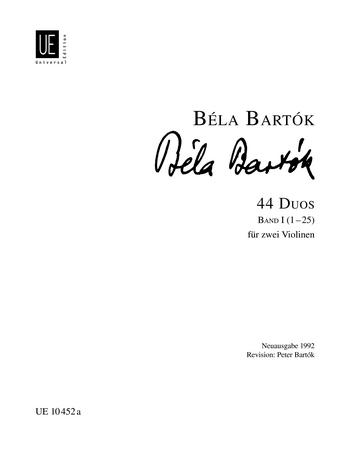 BARTOK B. - DUOS V.1 (1-25) (44) 2 VIOLINES -