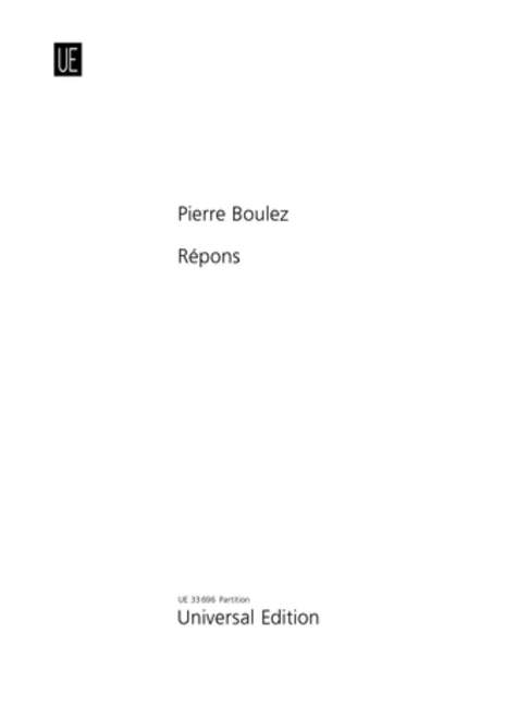 BOULEZ P. - REPONS 6 SOLISTAS ENSEMBLE Y ELECTRONICA