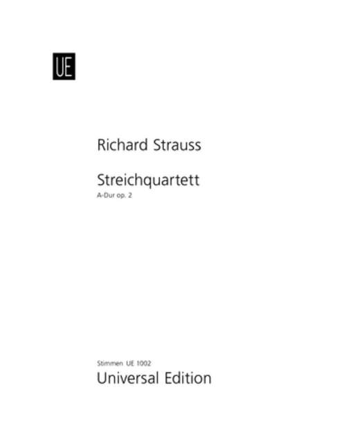 STRAUSS R. - CUARTETO LA M   2V/VA/VC - OP.2