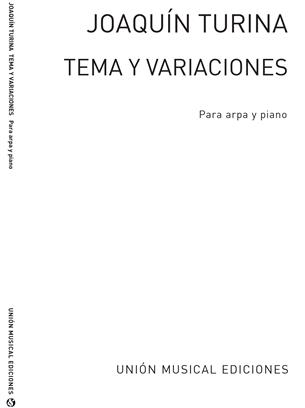 TURINA J. - TEMA Y VARIACIONES OP.100 ARPA Y PIANO