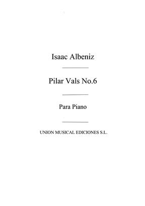 ALBENIZ I. - PILAR,VALS DE PIEZAS CARACTERISTICAS - OP.92 Nº6
