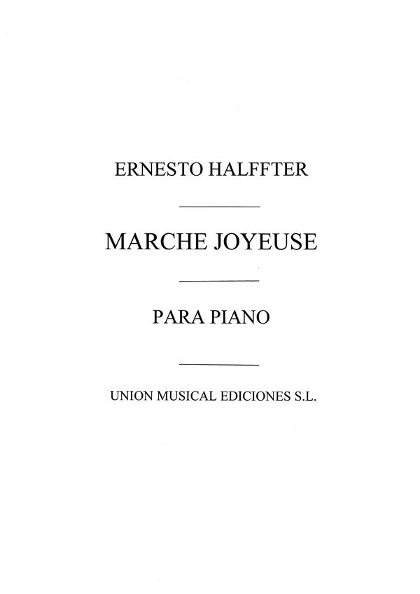 HALFFTER E. - MARCHA JOYEUSE -