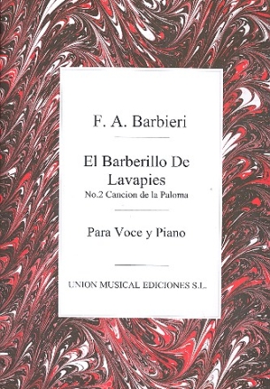 BARBIERI F. - CANCION DE LA PALOMA DEL BARBERILLO -