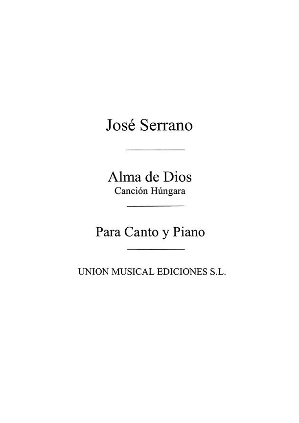 SERRANO J. - CANCION HUNGARA DE ALMA DE DIOS -