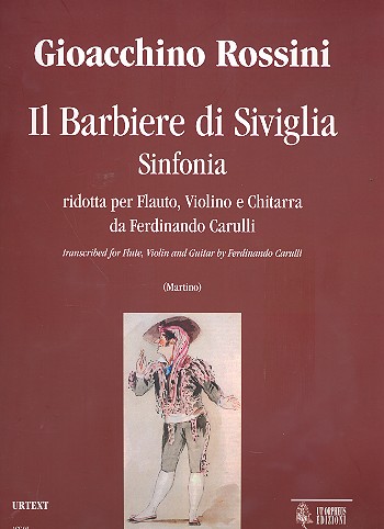 ROSSINI G. - BARBERO DE SEVILLA SINFONIA FLAUTA , VIOLIN Y GUITARRA