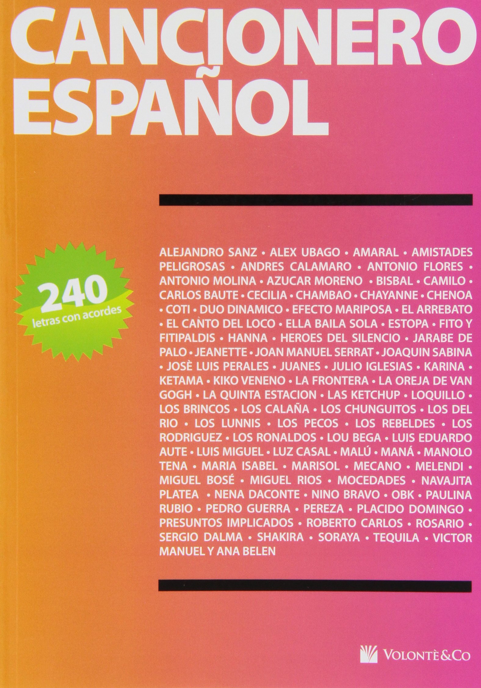ALBUM - CANCIONERO ESPAÑOL 240 LETRAS CON ACORDES