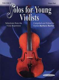 BARBER - SOLOS FOR YOUNG VIOLISTS V.5 -(VLA/P)