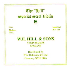 CUERDA VIOLIN - W.E. HILL 1º E-MI LAZO MEDIA