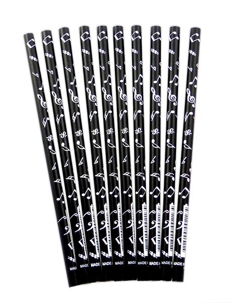 REGALO - LAPIZ DE NOTAS MUSICALES NEGRO (PRECIO POR UNIDAD)