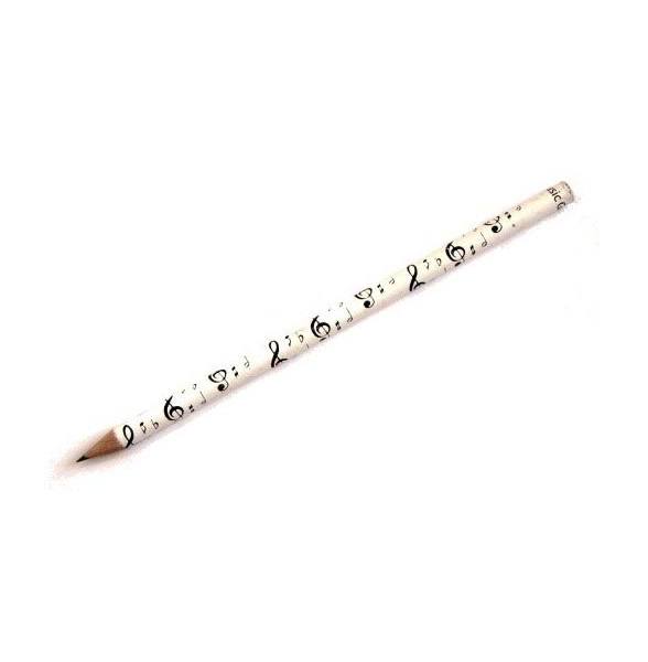 REGALO - LAPIZ DE NOTAS MUSICALES BLANCO *PRECIO X UNIDAD*