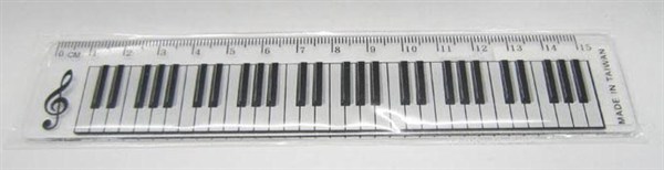 REGALO - REGLA DE 15CM CON MOTIVOS MUSICALES